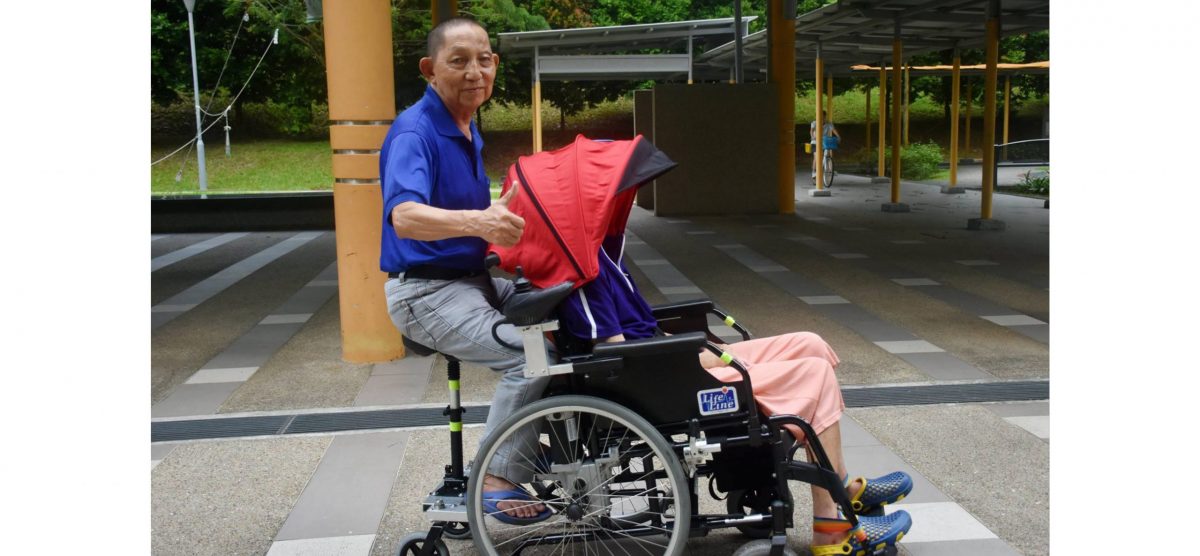 Retired ITE lecturer created another genius contraption: A hoverboard wheelchair