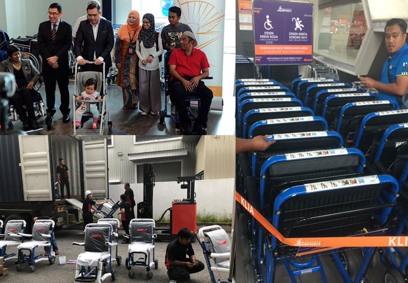 Lifeline has supplied the Malaysian Airport with Staxi pushchairs